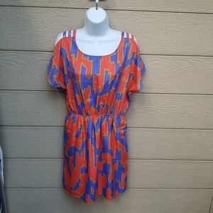 Annabella Dress Slits Shoulder